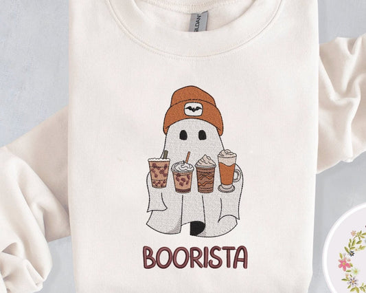 Ghost Iced Coffee Embroidered Sweatshirt