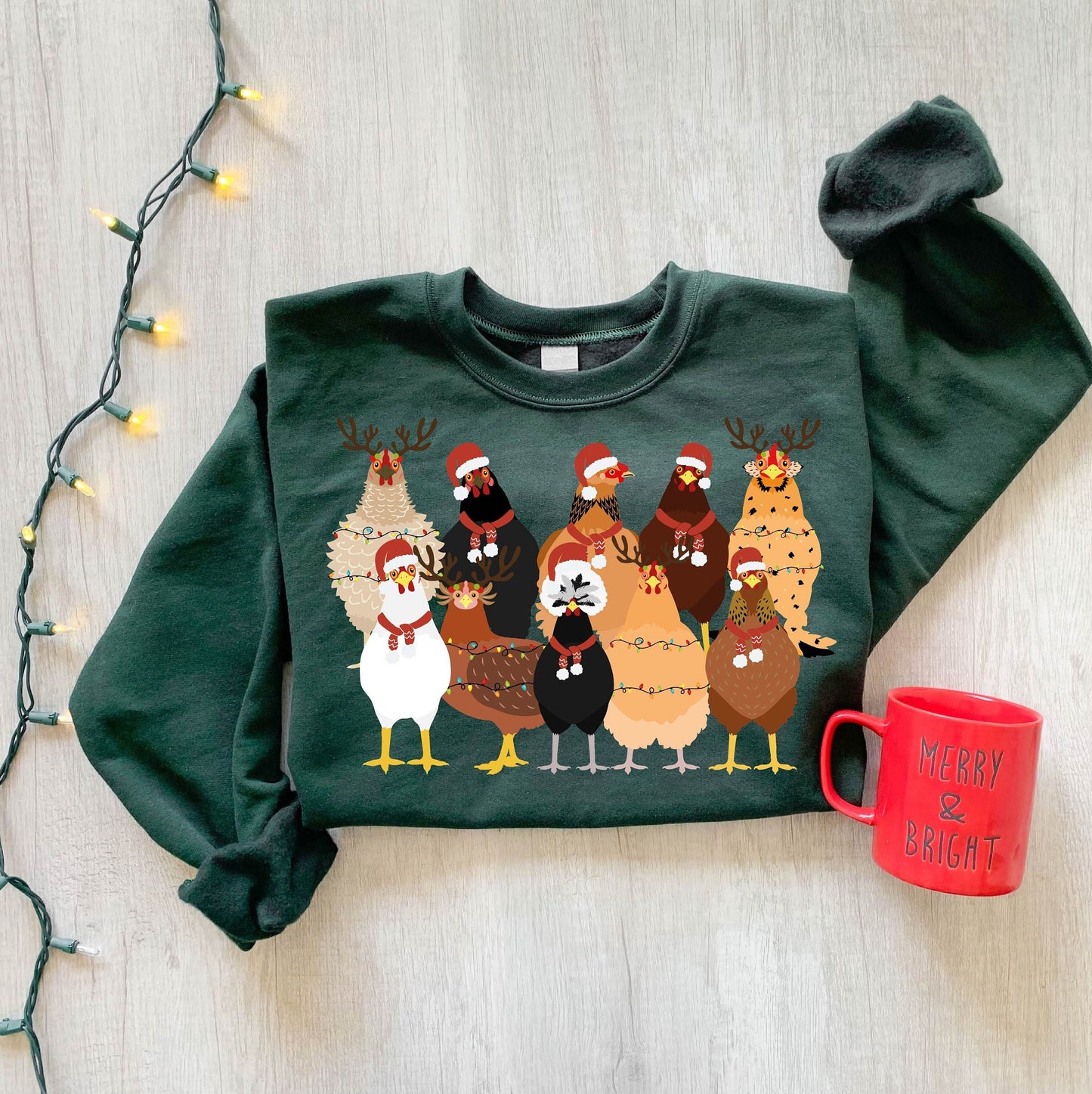 Christmas Chicken Sweatshirt