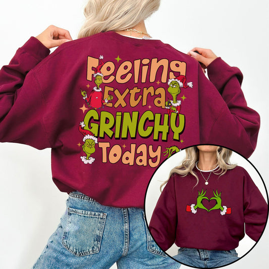 In My Grinch Era 2 Sides Feeling Extra Grinchy Today Shirt