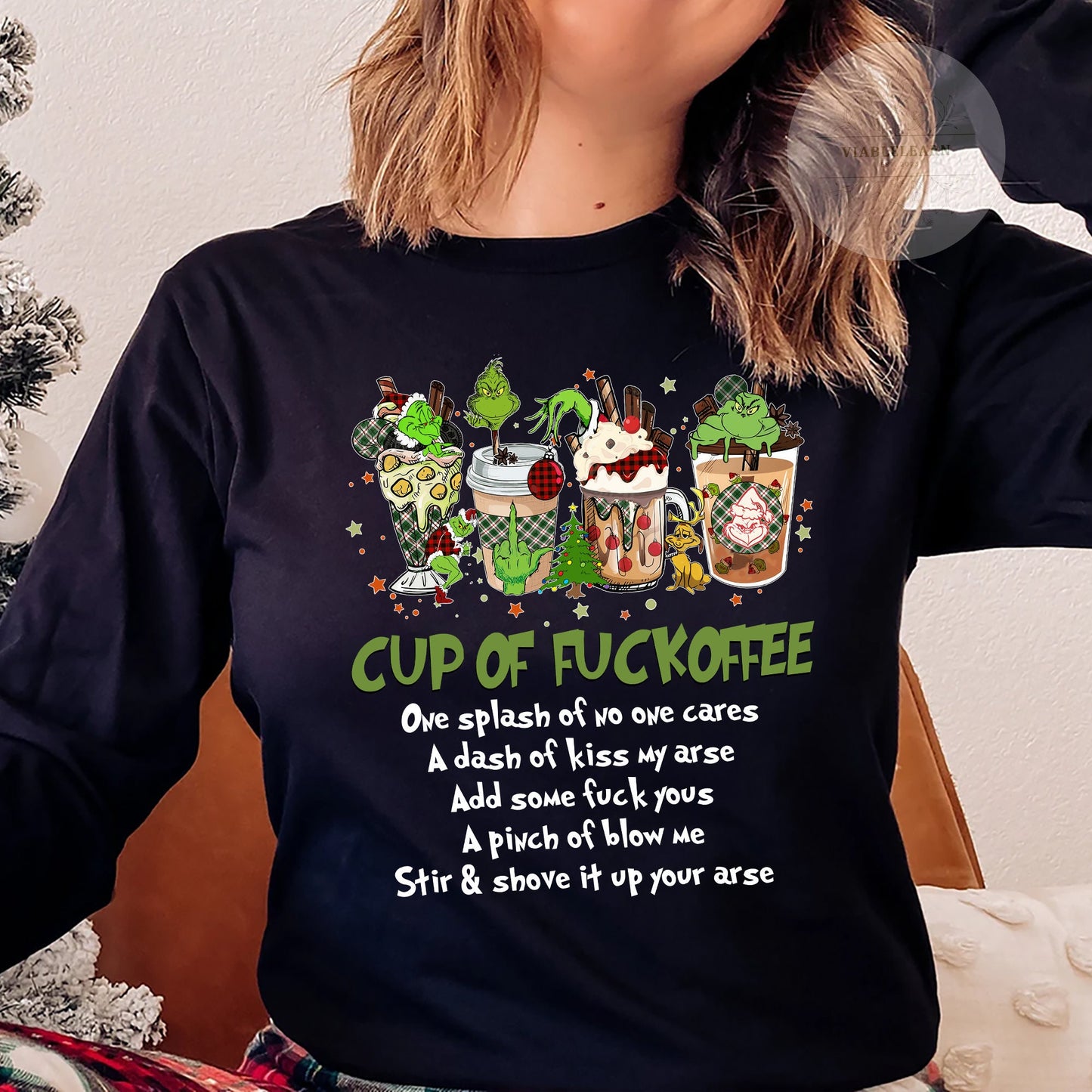 Cup Of Fuckoffee Christmas Coffee Sweatshirt