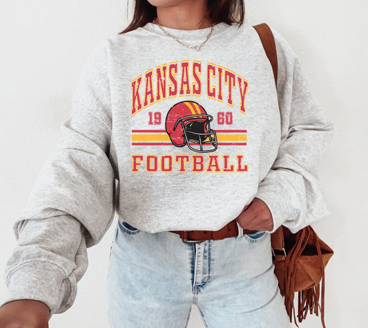 Vintage Kansas City Football T-shirt Sweatshirt Hoodie