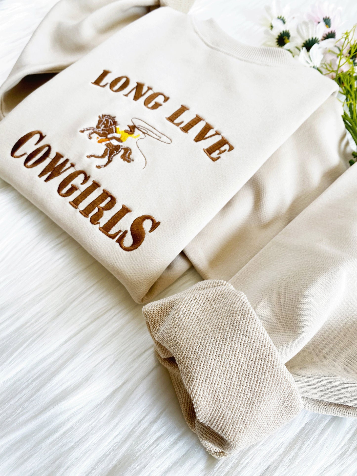 Long Live Cowgirls Embroidered Sweatshirt