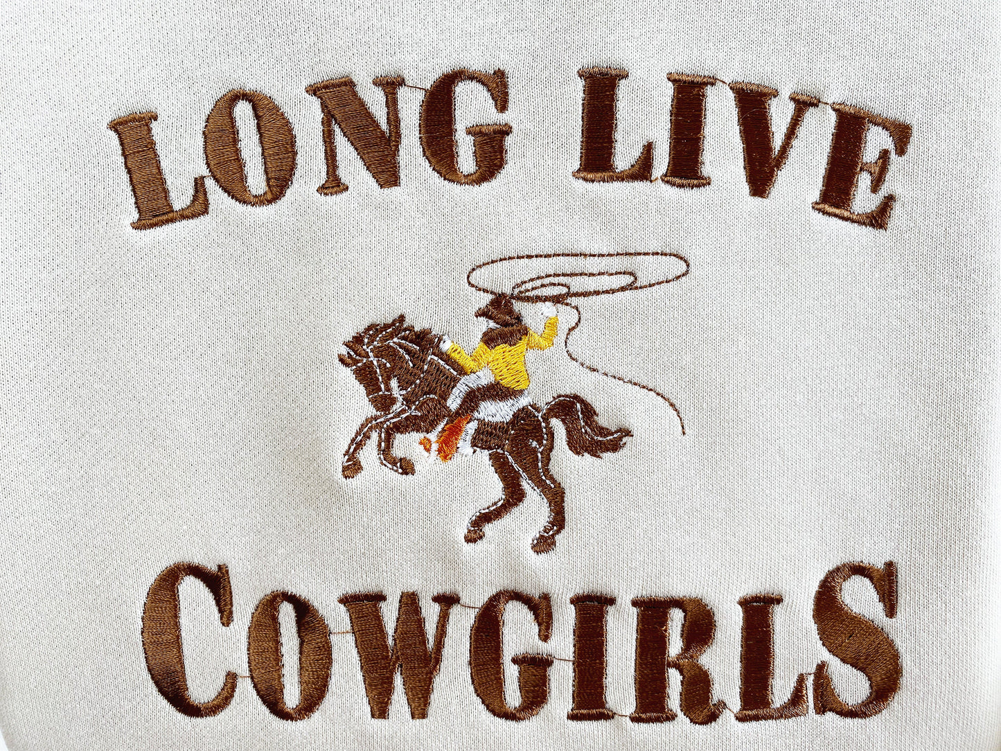 Long Live Cowgirls Embroidered Sweatshirt