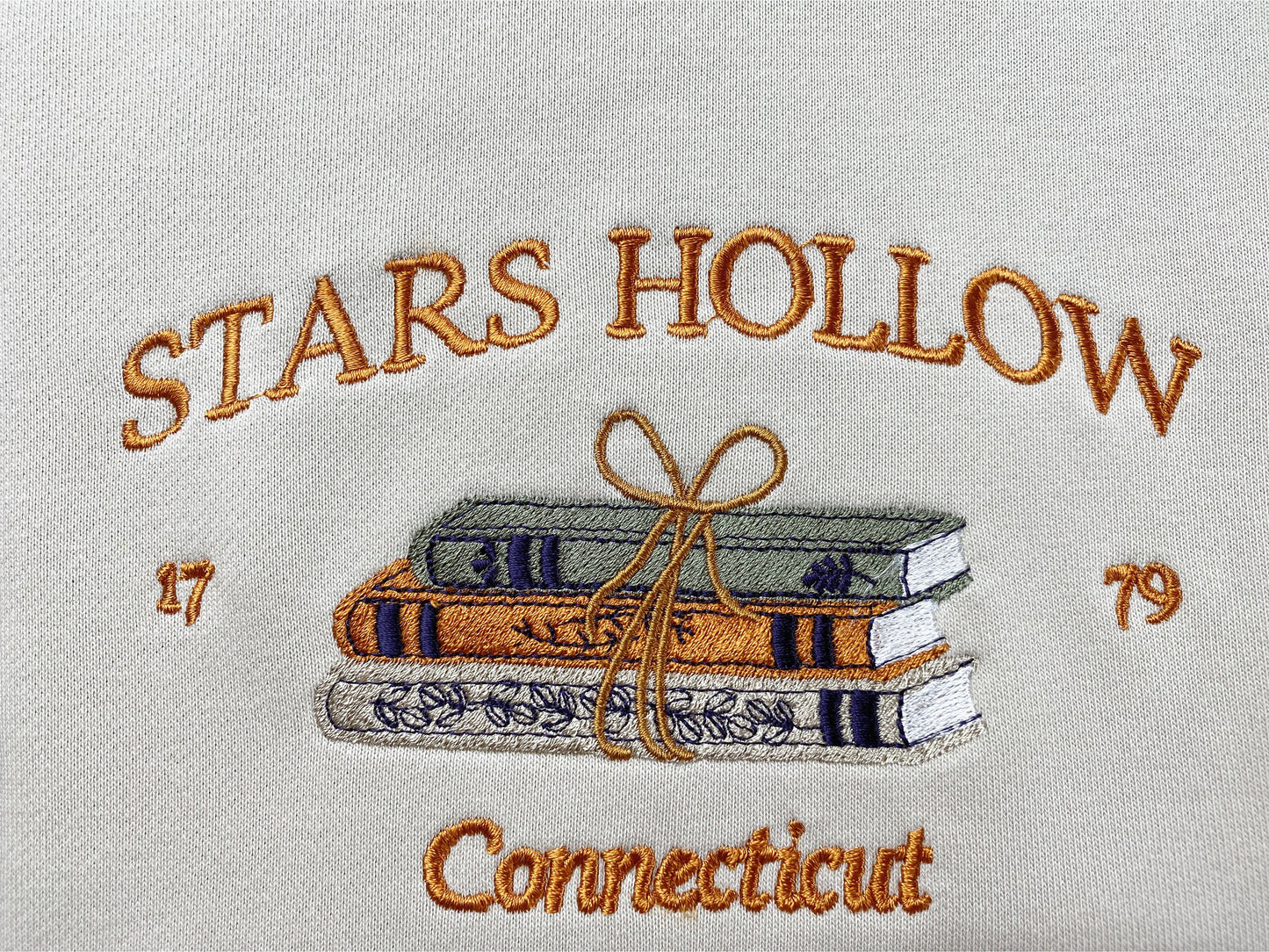 Stars Hollow Connecticut Embroidered Sweatshirt