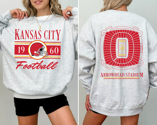 Vintage Style Kansas City Football Sweatshirt