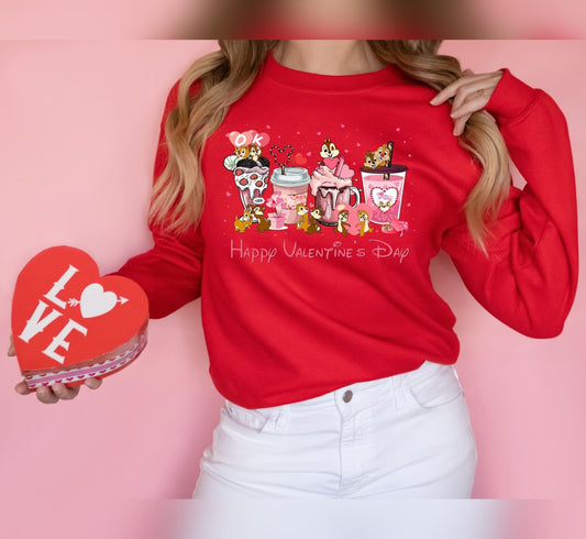 Cute Chippendales Valentine's Coffee Sweatshirt