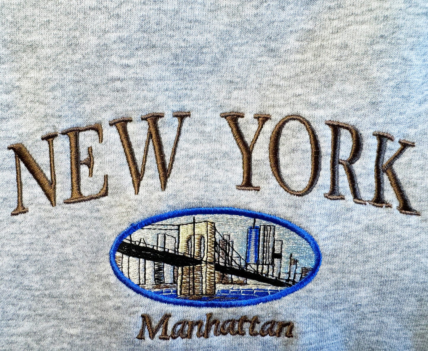 New York State Embroidered Sweatshirt