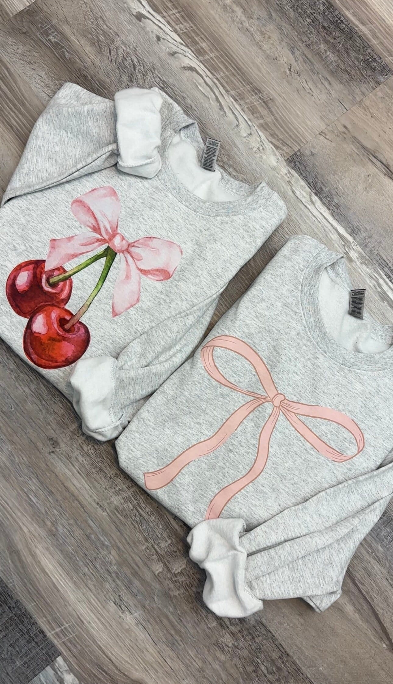 Coquette Cherry and Bow Sweatshirt