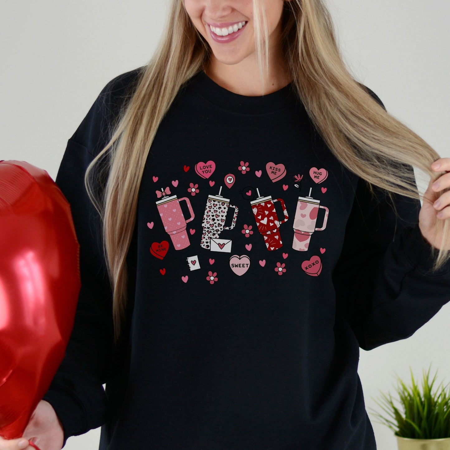 Valentine Candy Hearts Sweatshirt