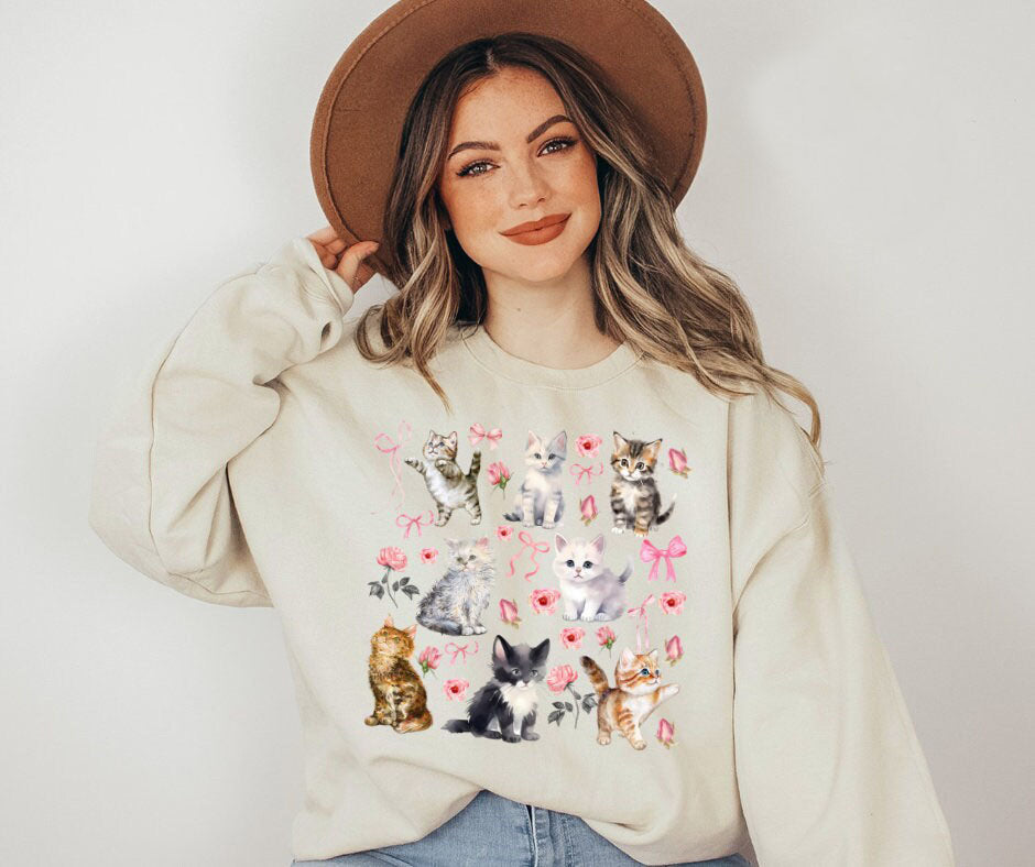 Coquette Cat Sweatshirt