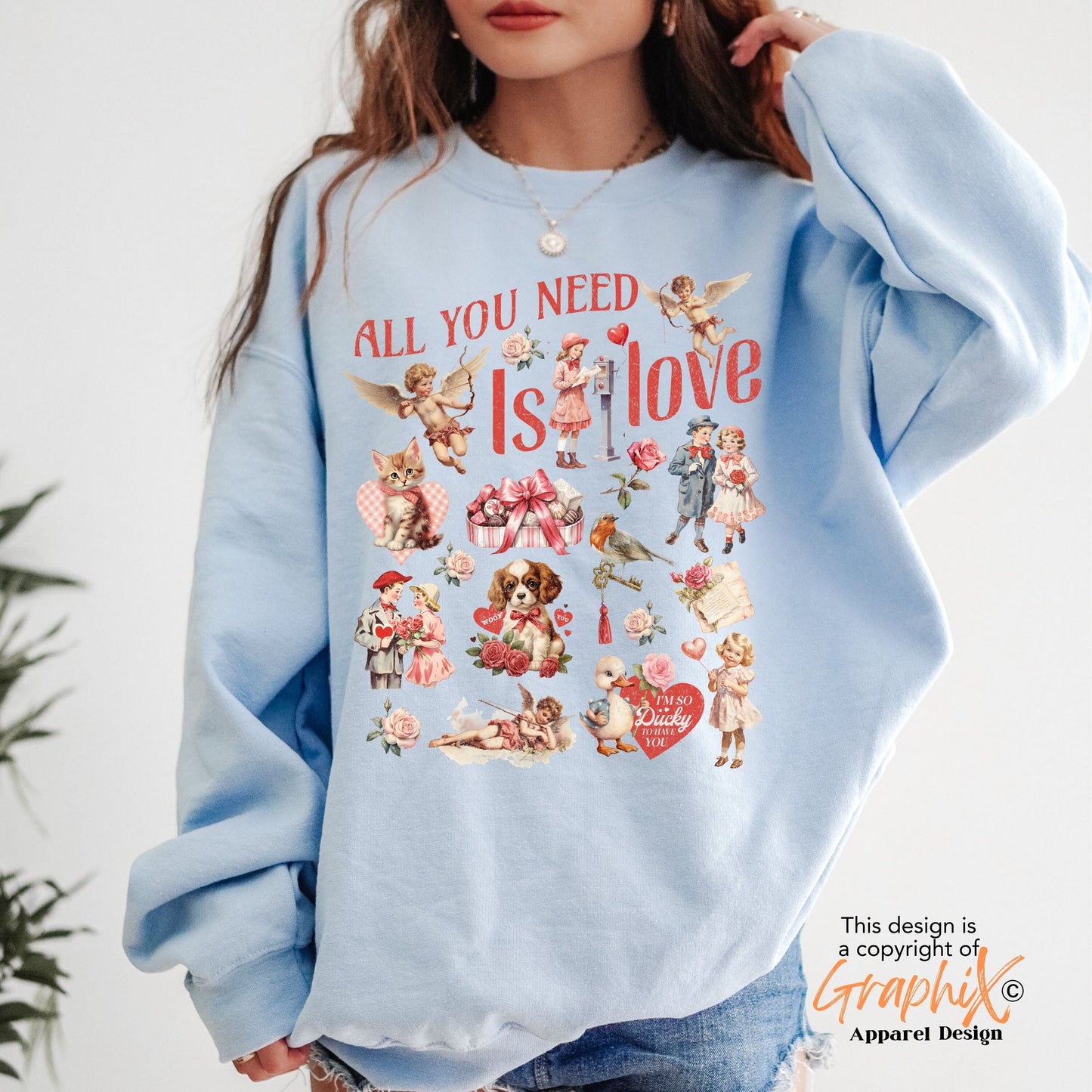 All you need is love Vintage Valentine Shirt