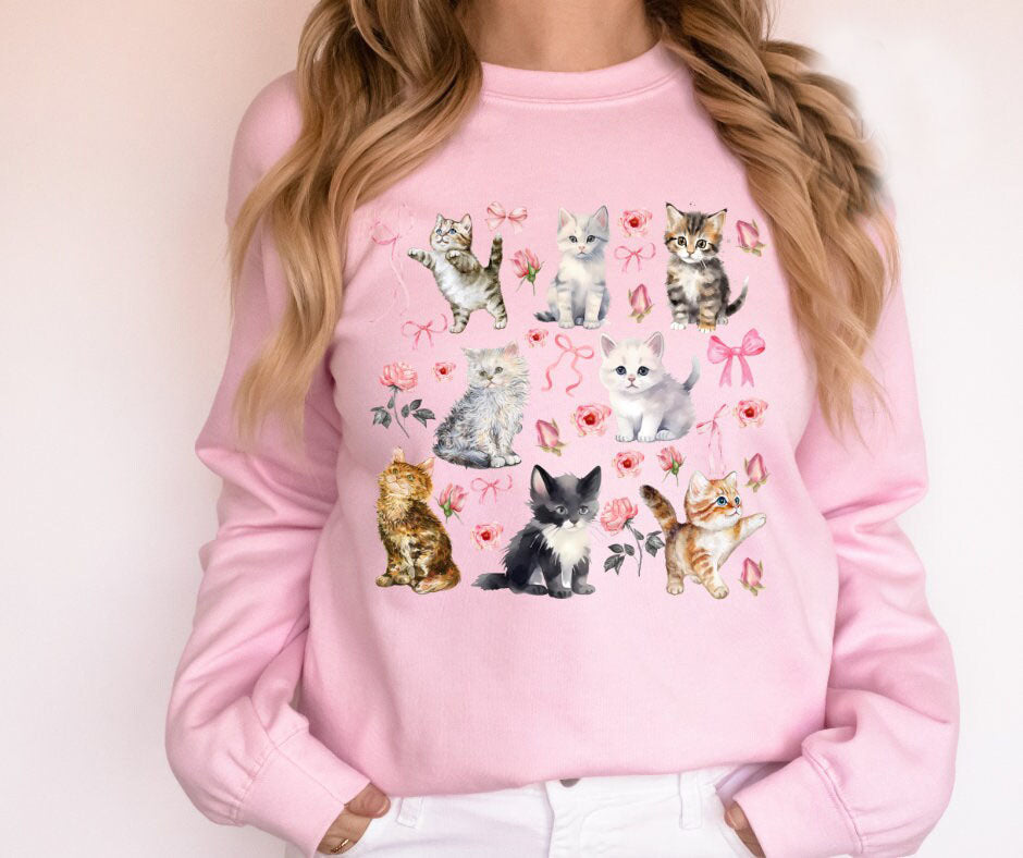 Coquette Cat Sweatshirt