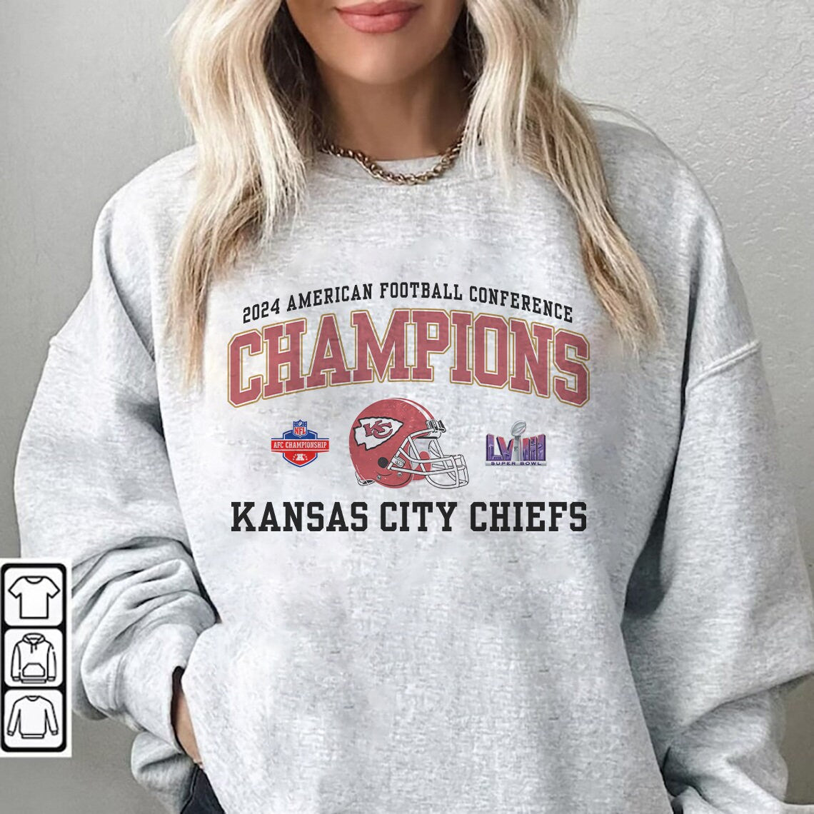 Vintage Kansas City Football Crewneck Sweatshirt, Kansas City Football Conference Champion Shirt