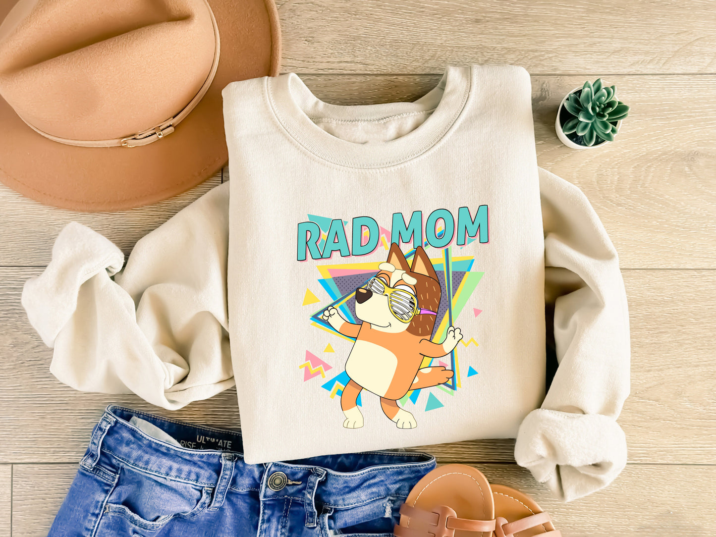 Bluey Bandit Rad Family Mom Dad Shirt