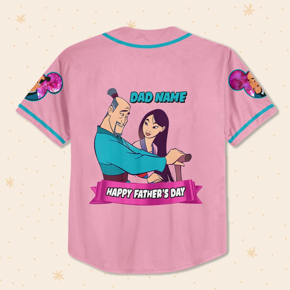 Custom Disney Mulan Baseball Jersey for Kids, Youth, Adult