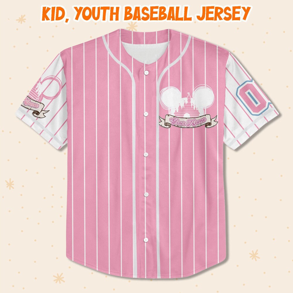 Personalize Princess Disney Rapunzel Baseball Jersey for Kids, Youth, Adult