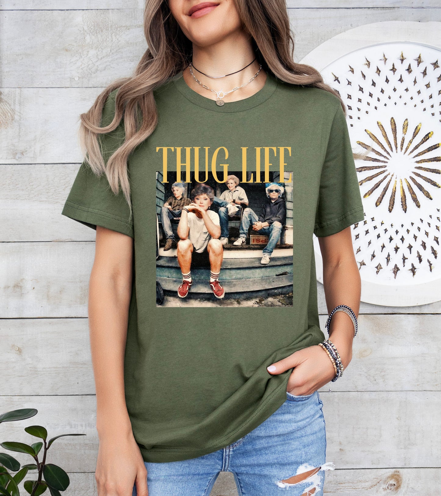 Golden Girls Thug Life Shirt, Golden Girls Lover Gift, 80s TV Sitcom T-Shirt