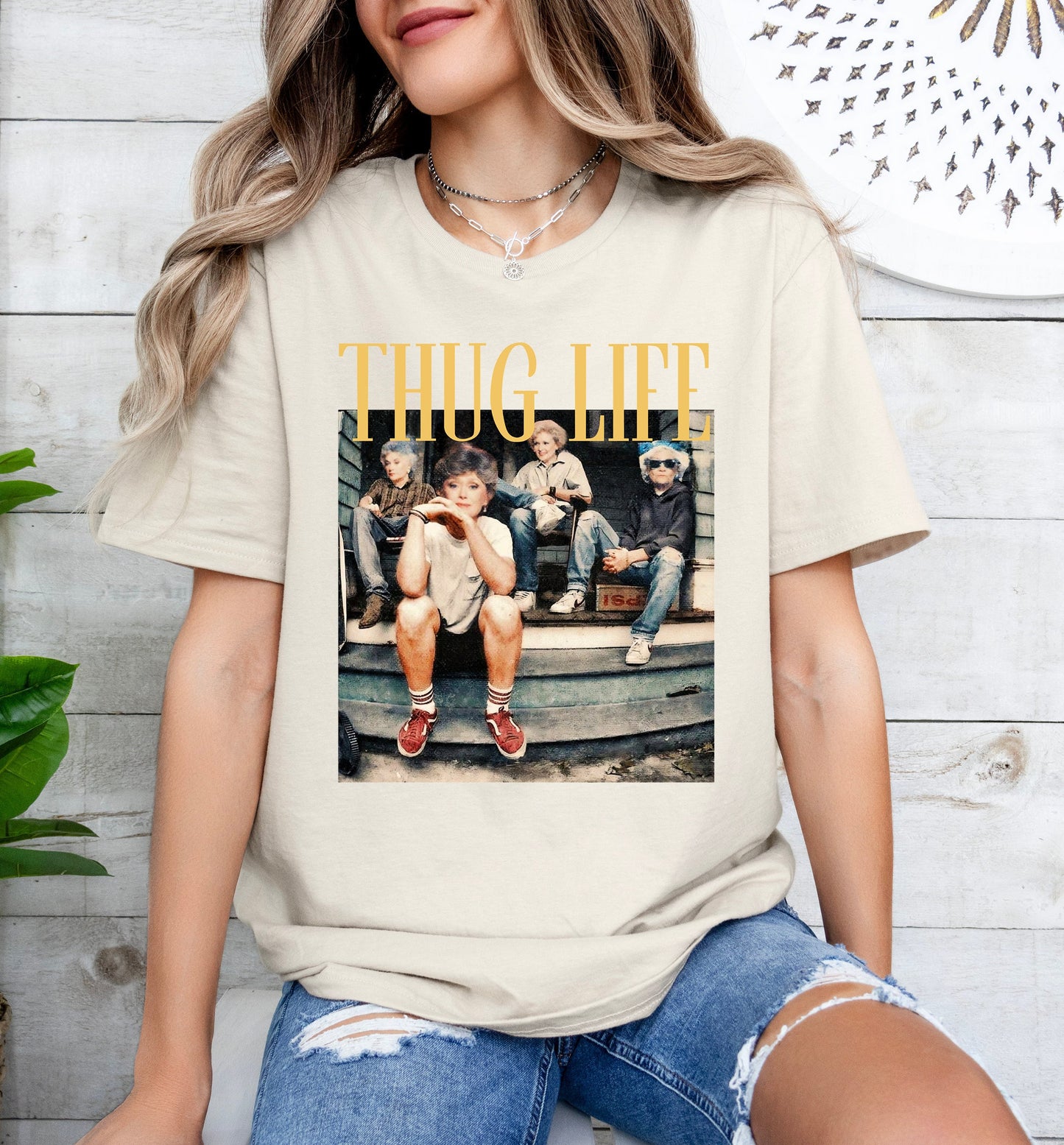 Golden Girls Thug Life Shirt, Golden Girls Lover Gift, 80s TV Sitcom T-Shirt