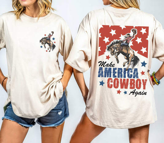 Make America Cowboy Again Shirt,Western Shirt