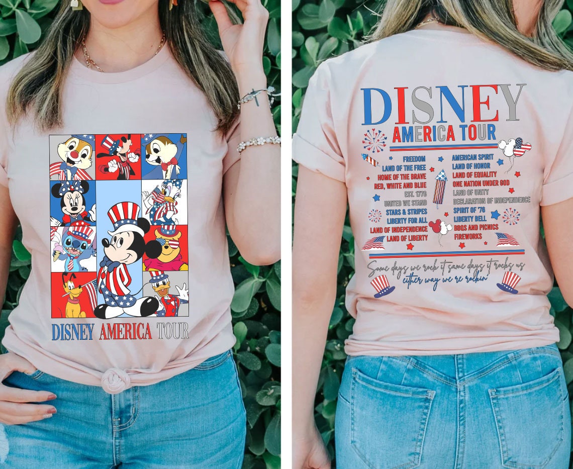 Mickey and Friends Disney America Tour shirt