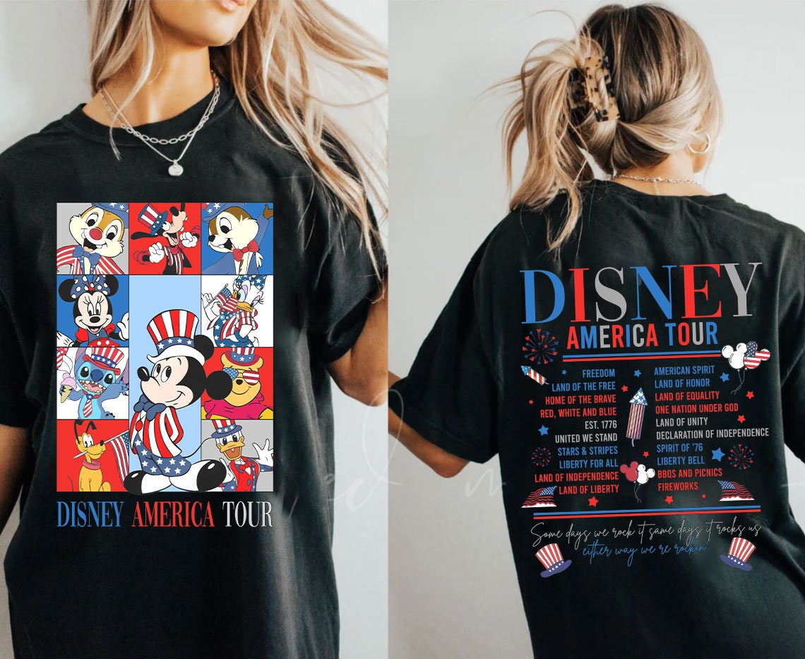 Mickey and Friends Disney America Tour shirt