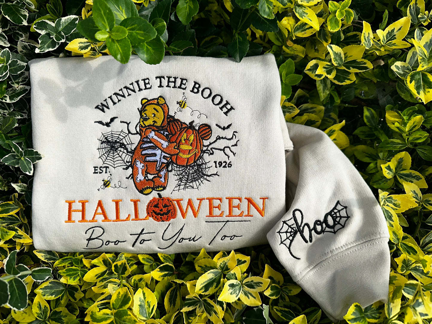 Pooh Halloween Embroidered Shirt