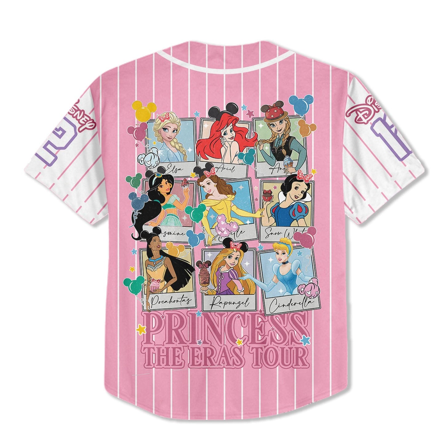 Custom Retro Disney Princess Pink Jersey