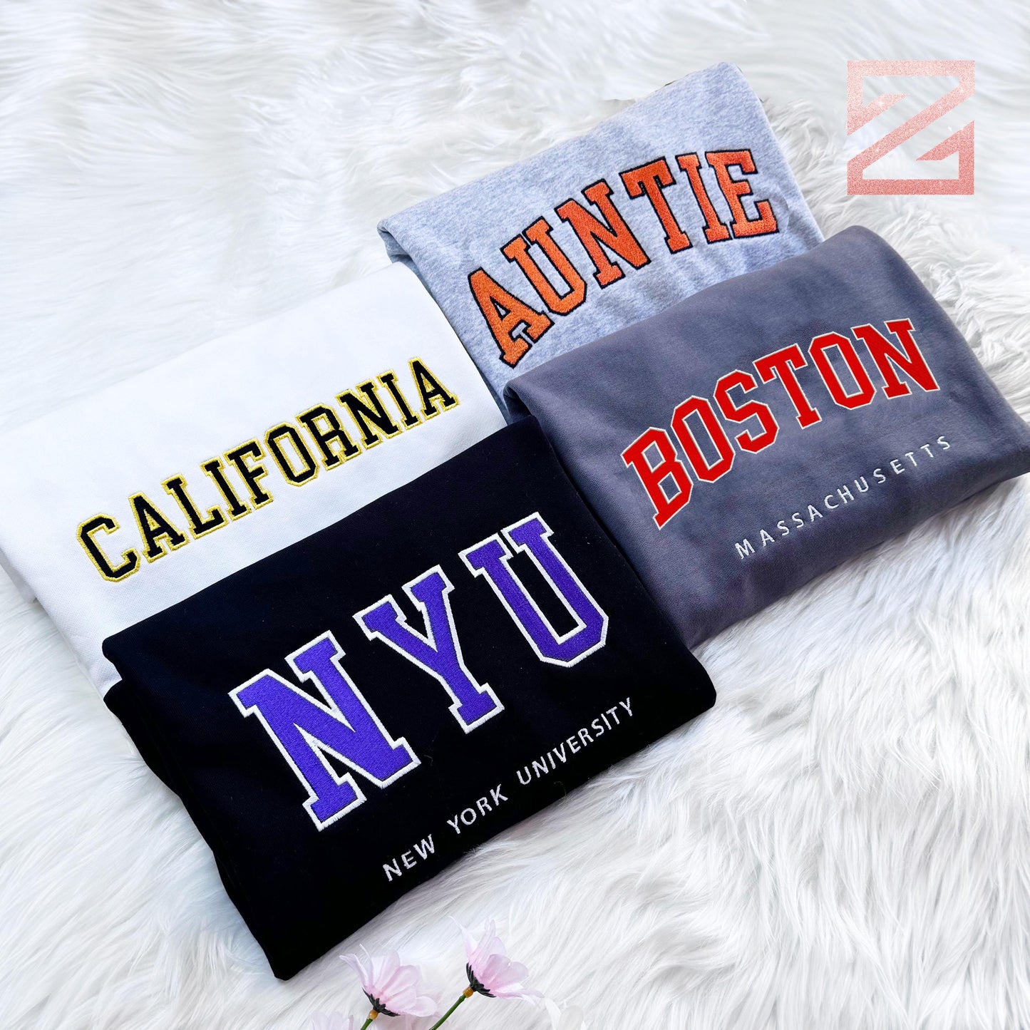 Custom Embroidered University Sweatshirt