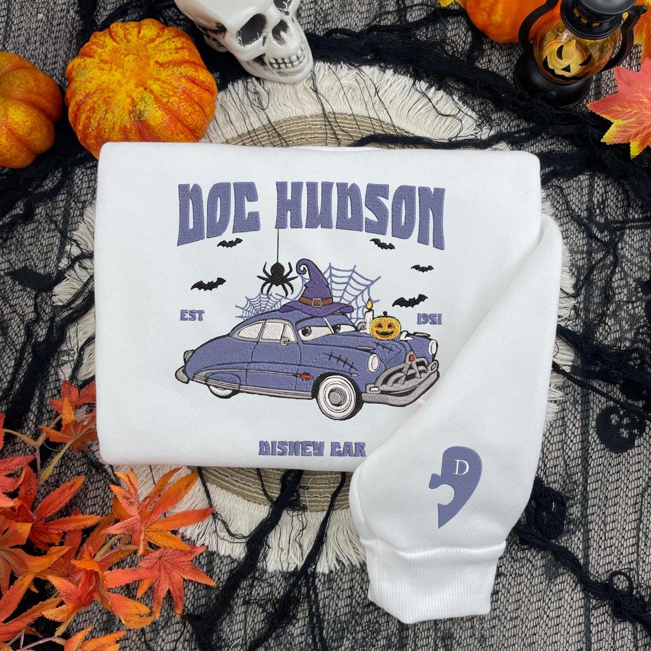 Lightning Mcqueen Halloween Embroidered Sweatshirt