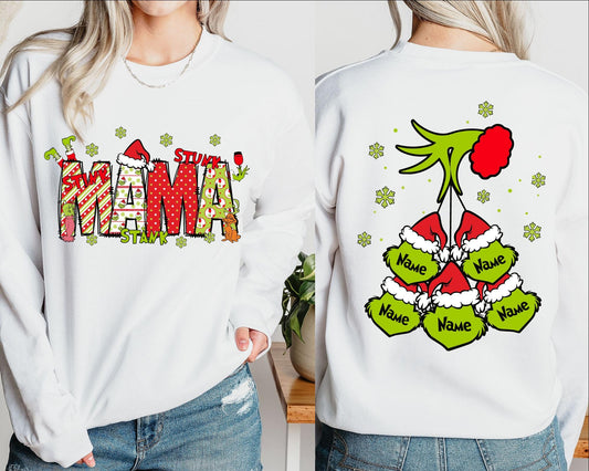 Christmas Grinch Mama Sweatshirt