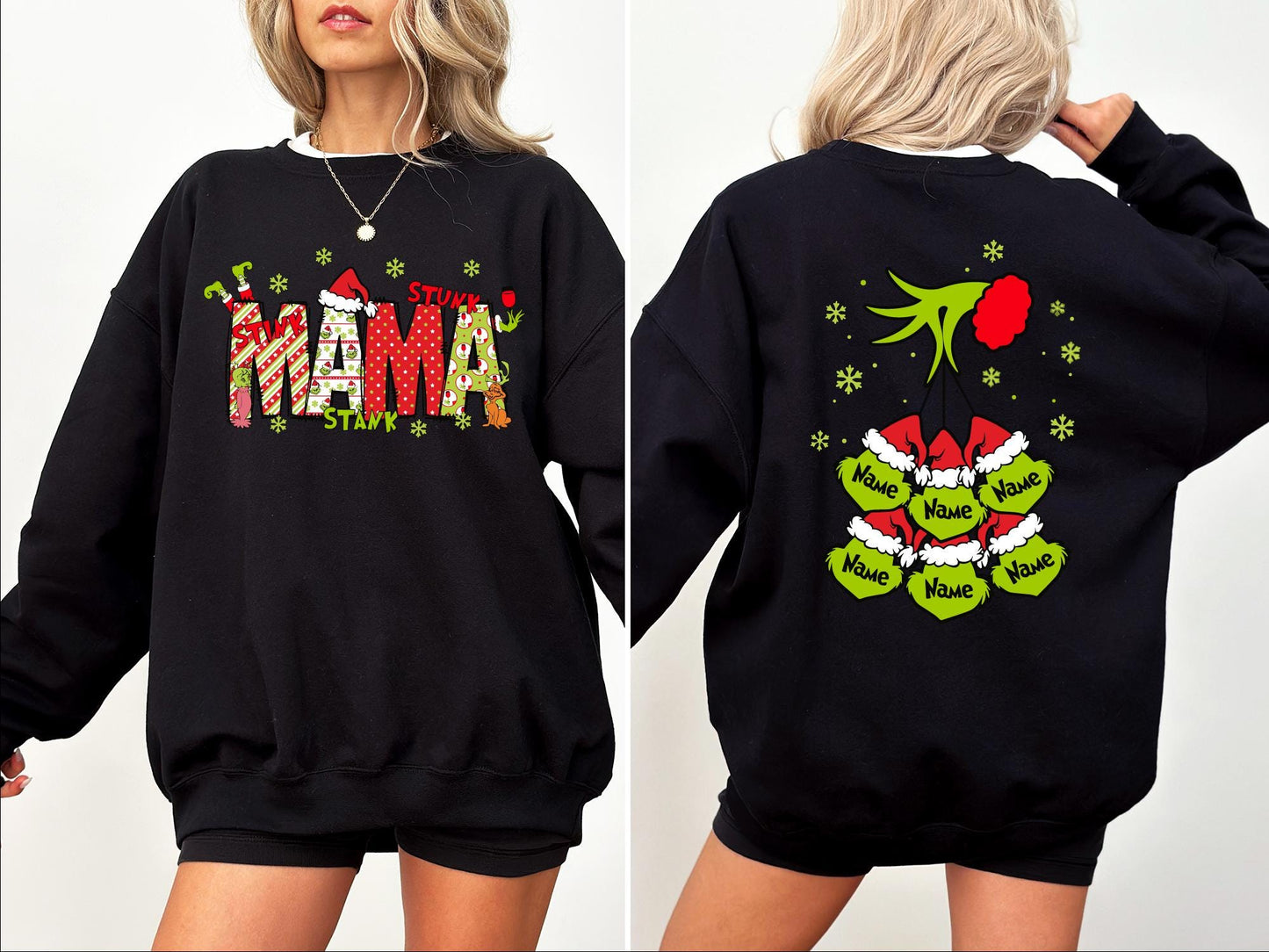 Christmas Grinch Mama Sweatshirt