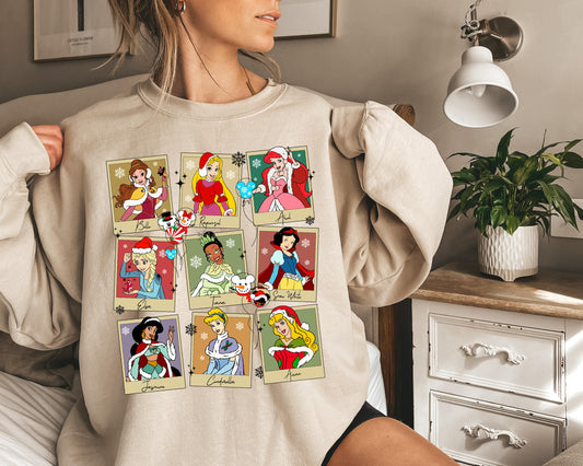 Cute Disney Princess Christmas Sweatshirt