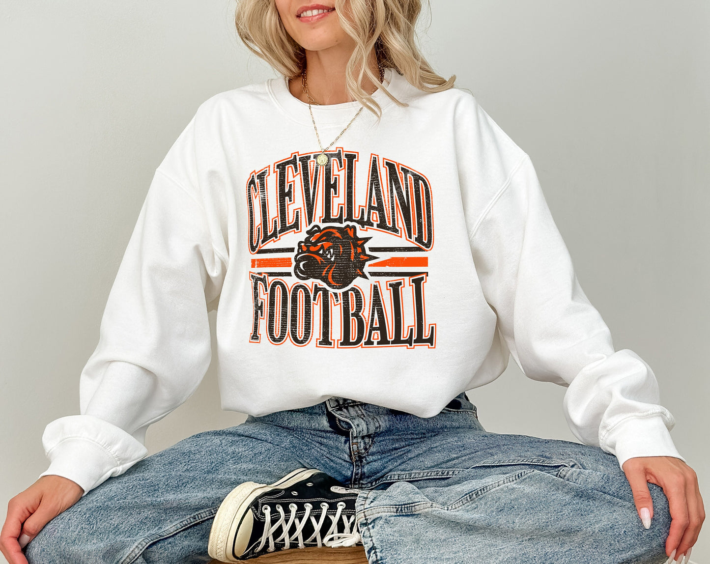 Custom Vintage NFL Football Sweatshirt