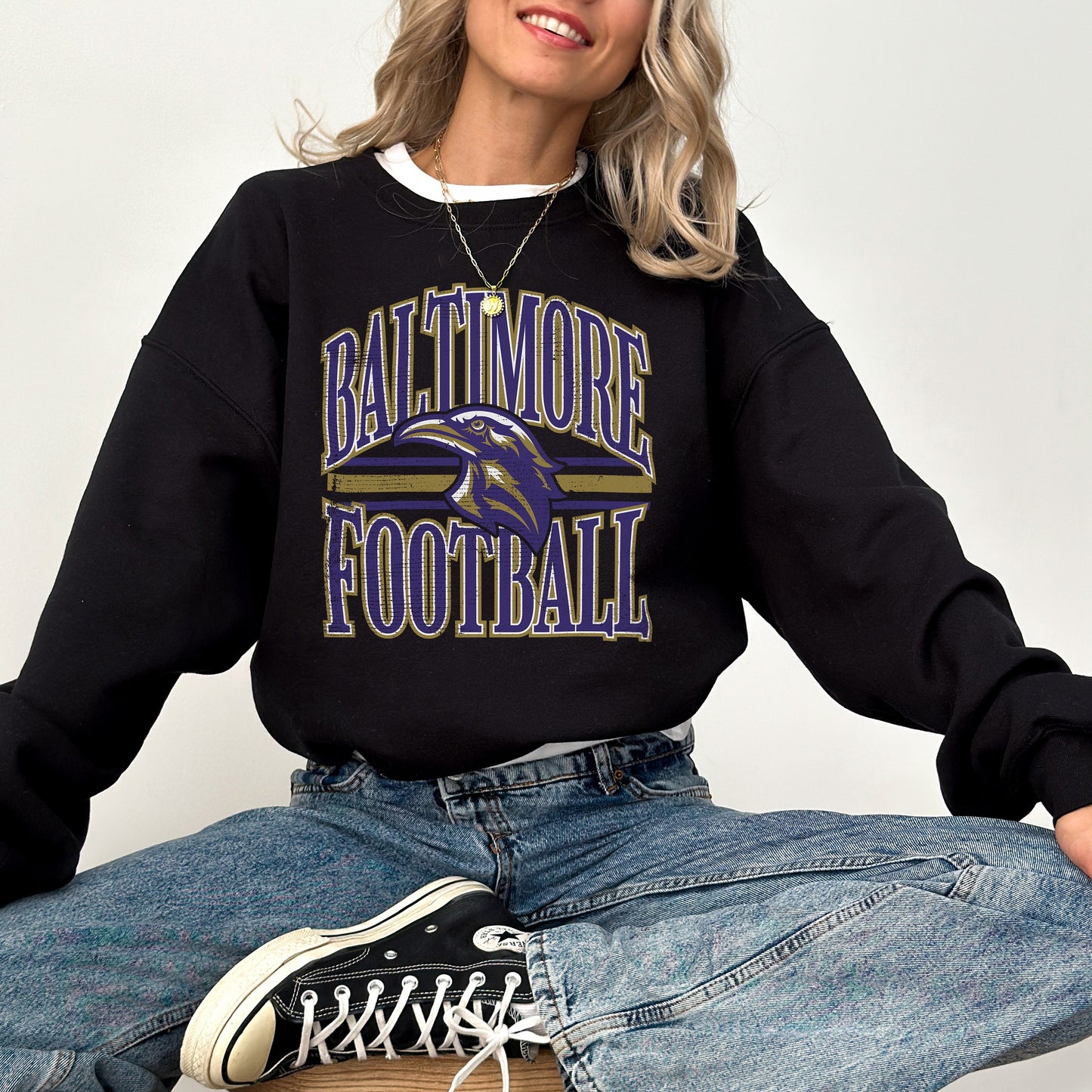 Custom Vintage NFL Football Sweatshirt