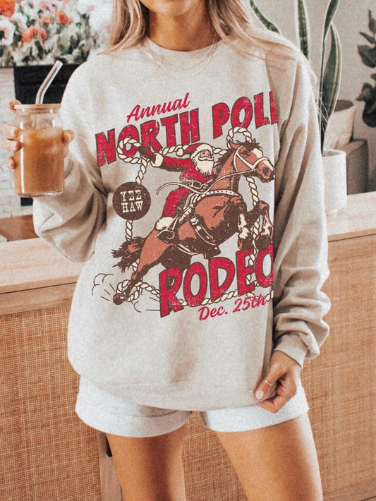 North Pole Rodeo Christmas Sweatshirt