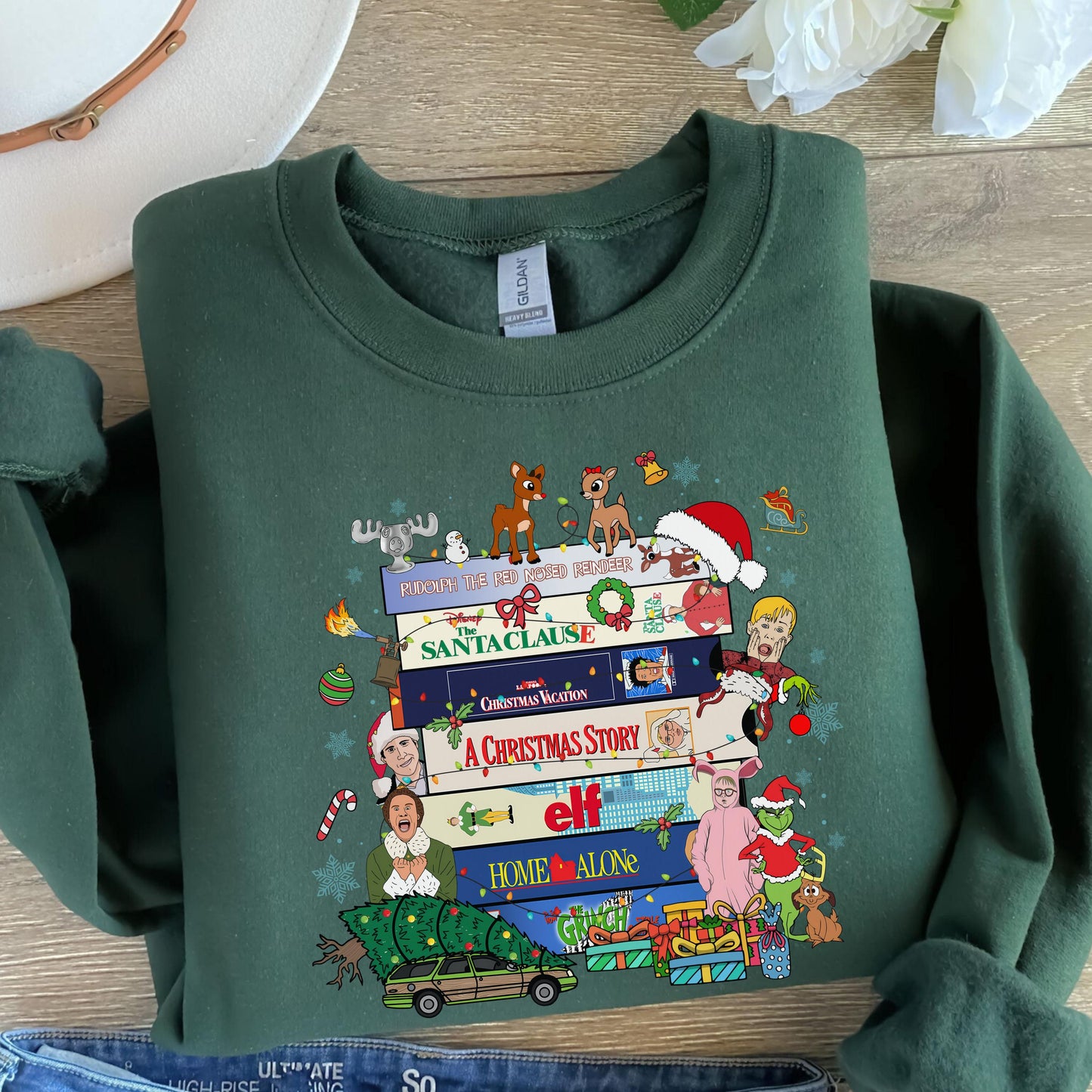 Christmas Movie Watching Sweatshirts