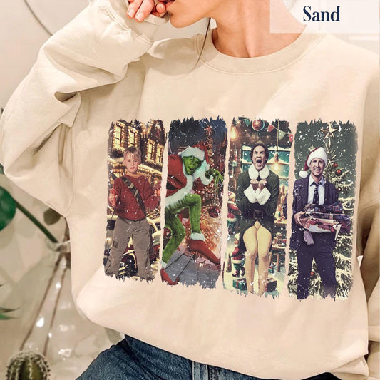 Merry Christmas 90s Movies Sweatshirt