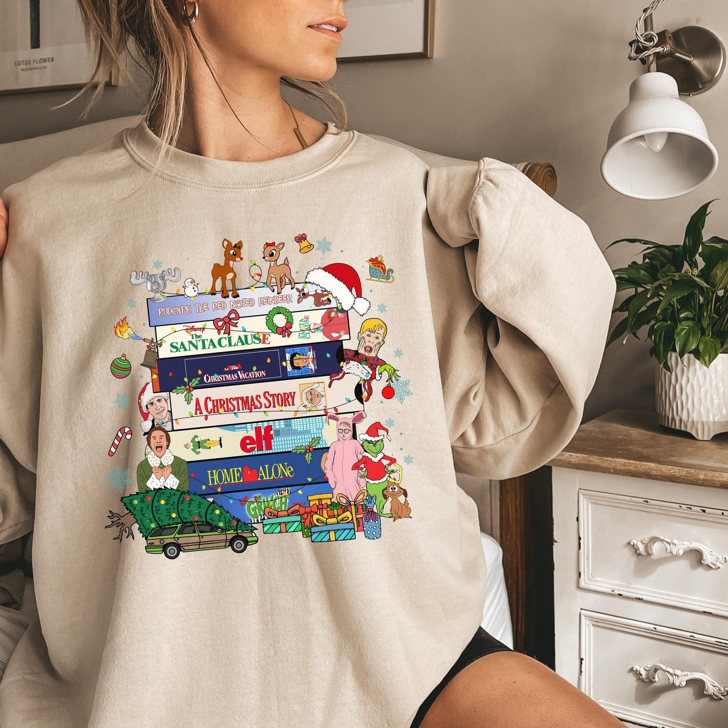 Christmas Movie Watching Sweatshirts