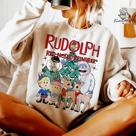 Vintage Rudolph the Red-Nosed Reindeer Christmas Sweatshirt
