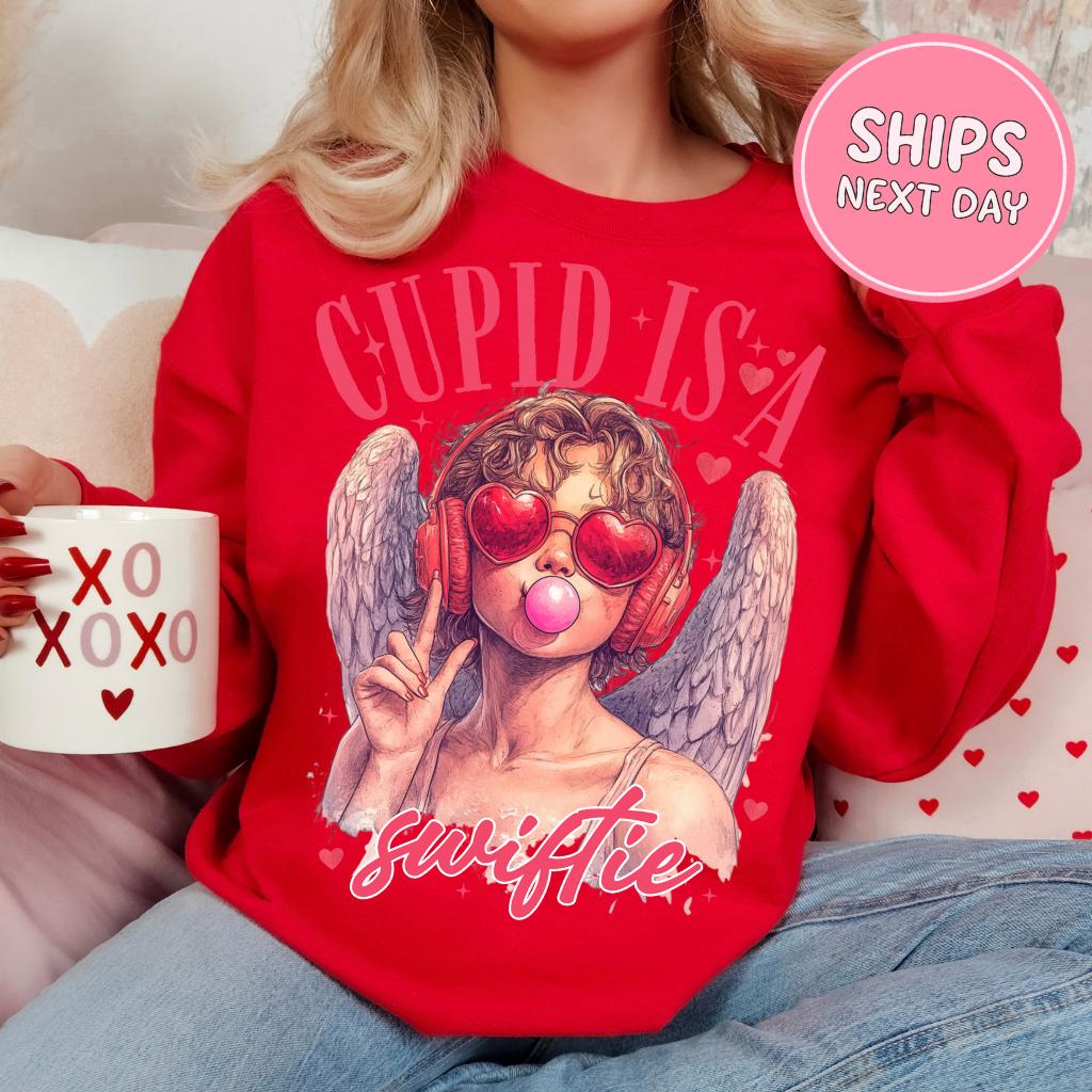 Cupid Swifti Valentines Sweatshirt