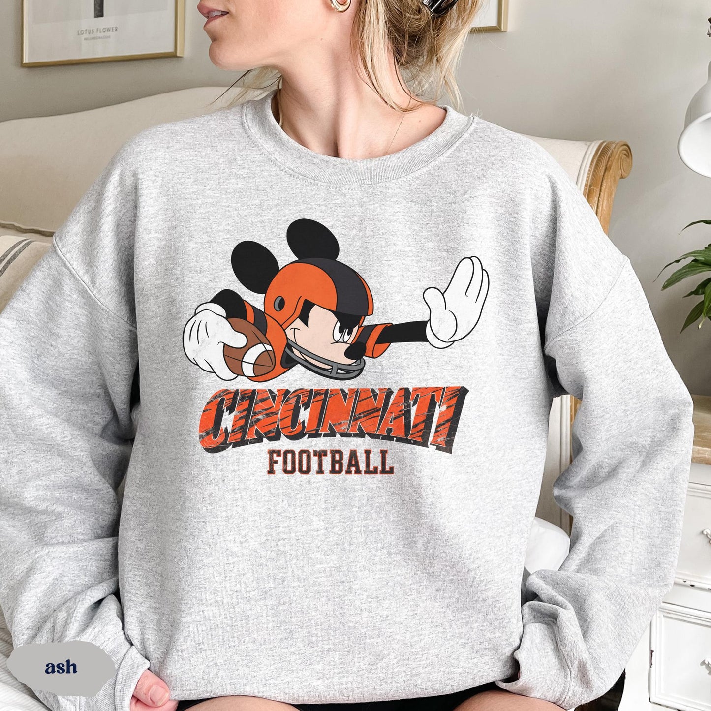 Mickey NFL Football Sweatshirt Hoodie Shirt