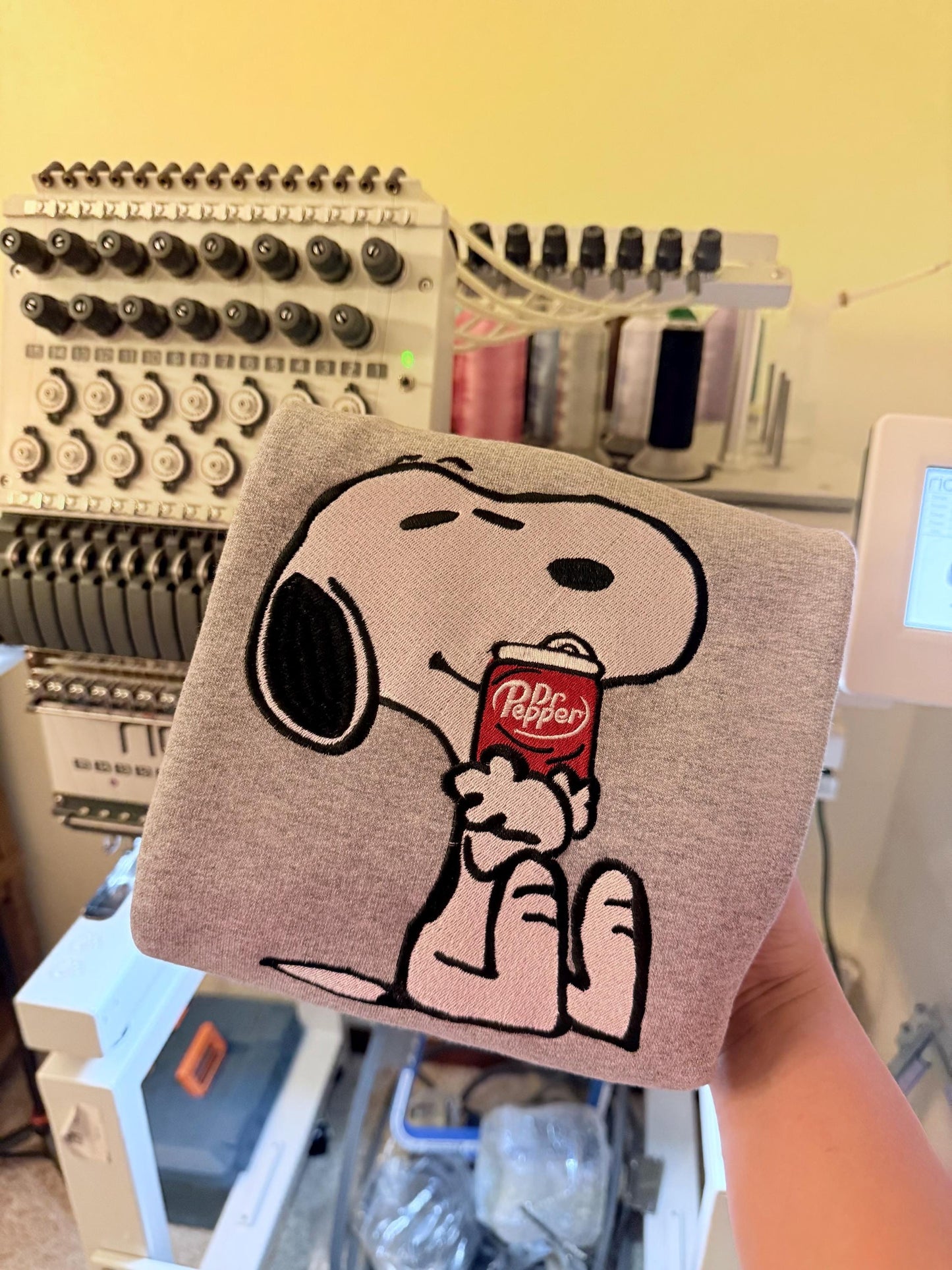 Dr. Pepper Embroidered Dog Sweatshirt