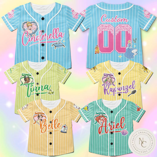Personalized Disney Princess Baseball Jersey