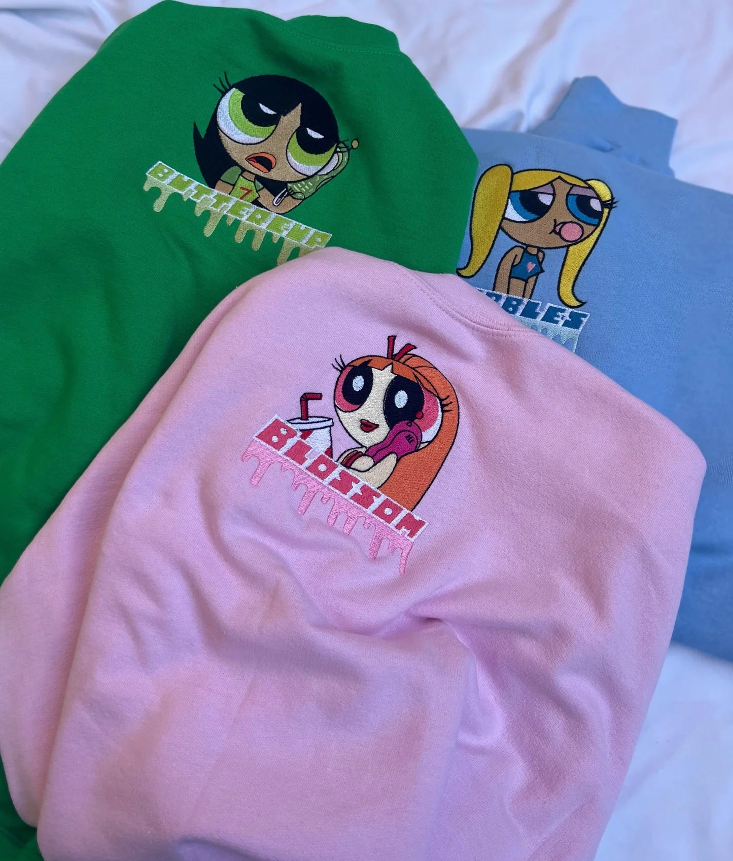 The Powerpuff Girls Embroidered Sweatshirt