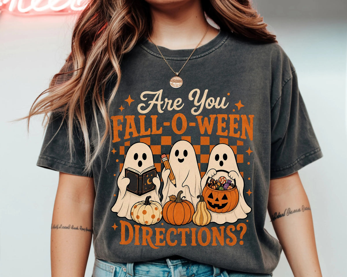 Are You Fall O Ween Directions Comfort color T-Shirt