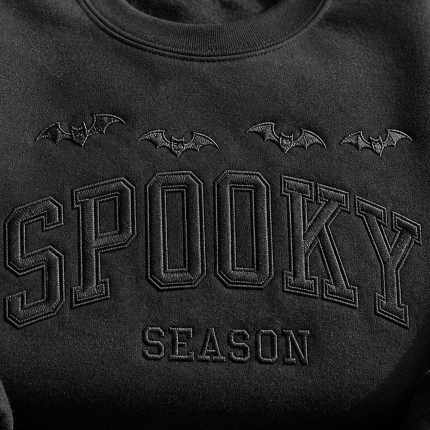 Halloween Spooky Season Embroidered Sweatshirt