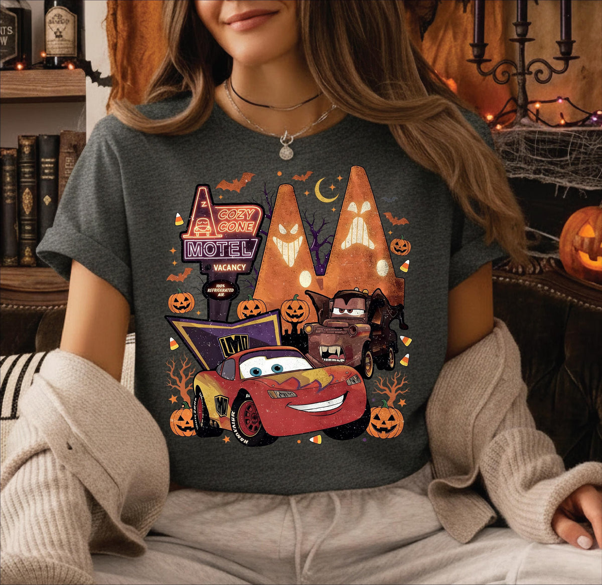 Vintage Disney Pixar Cars Halloween Shirt