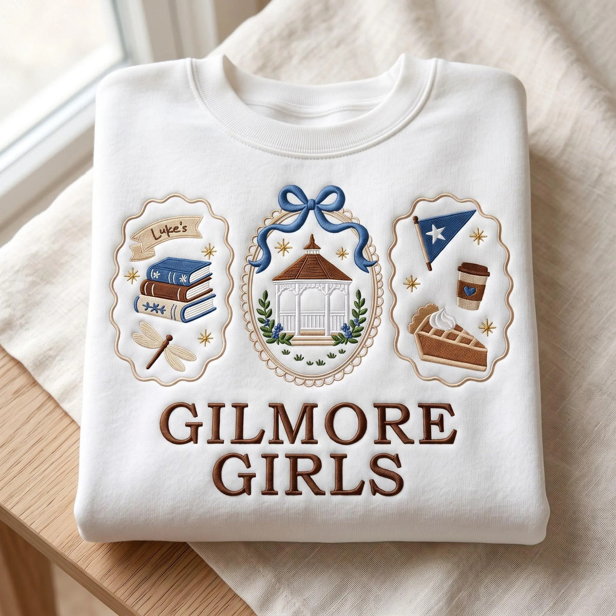 Star Hollow Embroidered Sweatshirt