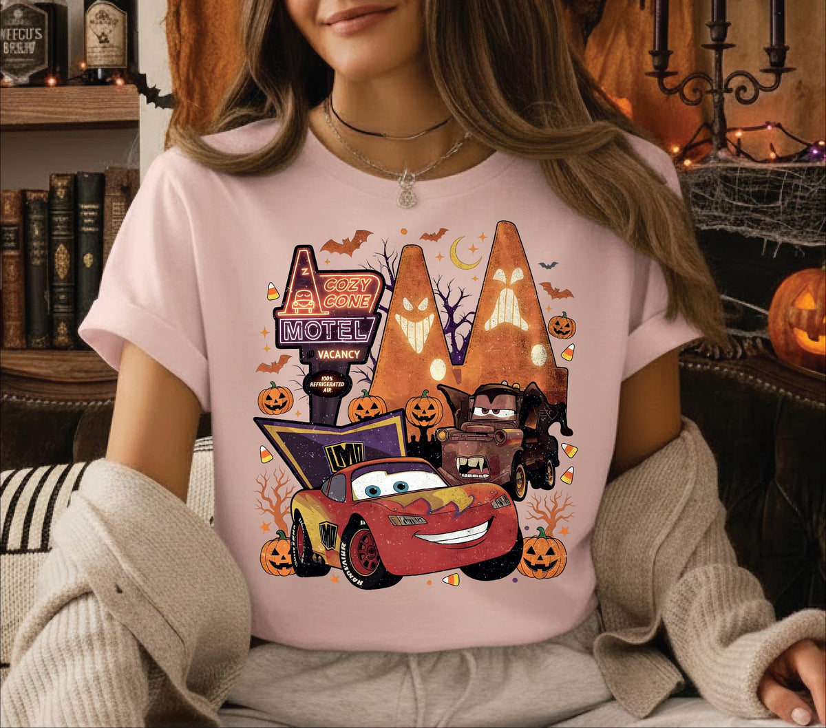 Vintage Disney Pixar Cars Halloween Shirt