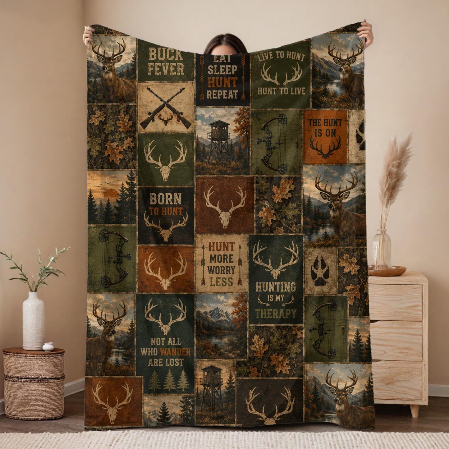Personalized Hunting Blanket DH10016